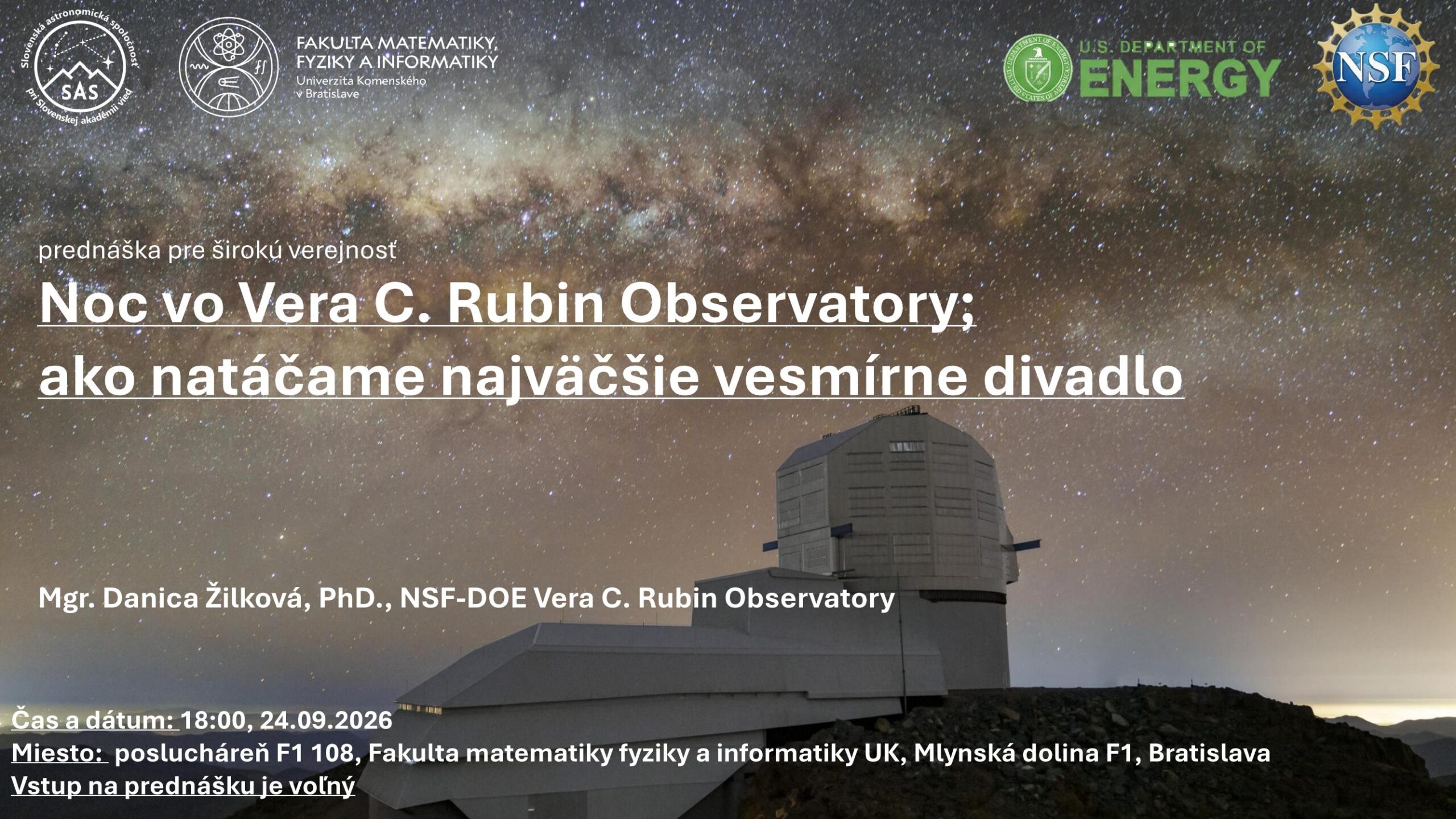 Noc vo Vera C. Rubin Observatory